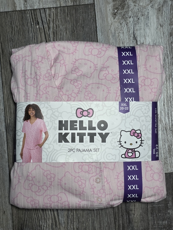 Hello Kitty Other - Hello Kitty Ribbed Henley 2-Piece Pajama Set Sz XXL *NWT